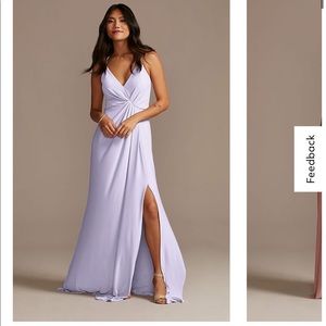 David’s Bridal Bridesmaid Dress Iris size 2